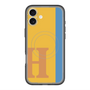 スリムプロテクションプレミアムケース with MagSafe［ オリジナル - initial color line - H orange ］