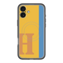 スリムプロテクションプレミアムケース with MagSafe［ オリジナル - initial color line - H orange ］