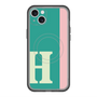 スリムプロテクションプレミアムケース with MagSafe［ オリジナル - initial color line - H green ］