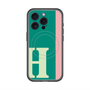 スリムプロテクションプレミアムケース with MagSafe［ オリジナル - initial color line - H green ］