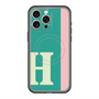 スリムプロテクションプレミアムケース with MagSafe［ オリジナル - initial color line - H green ］