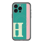 スリムプロテクションプレミアムケース with MagSafe［ オリジナル - initial color line - H green ］