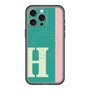スリムプロテクションプレミアムケース with MagSafe［ オリジナル - initial color line - H green ］