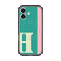 スリムプロテクションプレミアムケース with MagSafe［ オリジナル - initial color line - H green ］