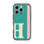 スリムプロテクションプレミアムケース with MagSafe［ オリジナル - initial color line - H green ］