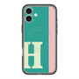 スリムプロテクションプレミアムケース with MagSafe［ オリジナル - initial color line - H green ］