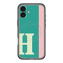 スリムプロテクションプレミアムケース with MagSafe［ オリジナル - initial color line - H green ］