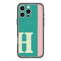 スリムプロテクションプレミアムケース with MagSafe［ オリジナル - initial color line - H green ］