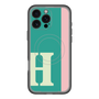 スリムプロテクションプレミアムケース with MagSafe［ オリジナル - initial color line - H green ］