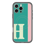 スリムプロテクションプレミアムケース with MagSafe［ オリジナル - initial color line - H green ］