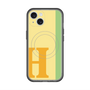 スリムプロテクションプレミアムケース with MagSafe［ オリジナル - initial color line - H yellow ］