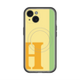 スリムプロテクションプレミアムケース with MagSafe［ オリジナル - initial color line - H yellow ］