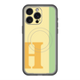スリムプロテクションプレミアムケース with MagSafe［ オリジナル - initial color line - H yellow ］