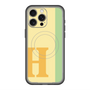 スリムプロテクションプレミアムケース with MagSafe［ オリジナル - initial color line - H yellow ］