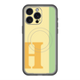 スリムプロテクションプレミアムケース with MagSafe［ オリジナル - initial color line - H yellow ］