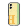 スリムプロテクションプレミアムケース with MagSafe［ オリジナル - initial color line - H yellow ］
