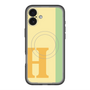 スリムプロテクションプレミアムケース with MagSafe［ オリジナル - initial color line - H yellow ］