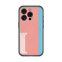 スリムプロテクションプレミアムケース with MagSafe［ オリジナル - initial color line - I pink ］