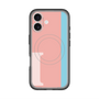 スリムプロテクションプレミアムケース with MagSafe［ オリジナル - initial color line - I pink ］
