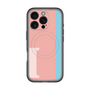 スリムプロテクションプレミアムケース with MagSafe［ オリジナル - initial color line - I pink ］