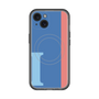 スリムプロテクションプレミアムケース with MagSafe［ オリジナル - initial color line - I blue ］