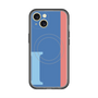 スリムプロテクションプレミアムケース with MagSafe［ オリジナル - initial color line - I blue ］