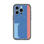 スリムプロテクションプレミアムケース with MagSafe［ オリジナル - initial color line - I blue ］