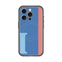 スリムプロテクションプレミアムケース with MagSafe［ オリジナル - initial color line - I blue ］