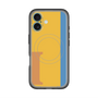 スリムプロテクションプレミアムケース with MagSafe［ オリジナル - initial color line - I orange ］