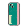 スリムプロテクションプレミアムケース with MagSafe［ オリジナル - initial color line - I green ］