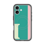 スリムプロテクションプレミアムケース with MagSafe［ オリジナル - initial color line - I green ］