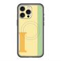 スリムプロテクションプレミアムケース with MagSafe［ オリジナル - initial color line - I yellow ］