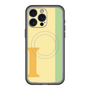 スリムプロテクションプレミアムケース with MagSafe［ オリジナル - initial color line - I yellow ］