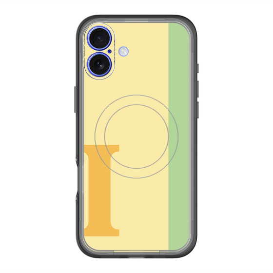 スリムプロテクションプレミアムケース with MagSafe［ オリジナル - initial color line - I yellow ］