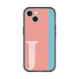 スリムプロテクションプレミアムケース with MagSafe［ オリジナル - initial color line - J pink ］