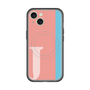 スリムプロテクションプレミアムケース with MagSafe［ オリジナル - initial color line - J pink ］