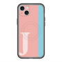 スリムプロテクションプレミアムケース with MagSafe［ オリジナル - initial color line - J pink ］
