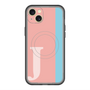 スリムプロテクションプレミアムケース with MagSafe［ オリジナル - initial color line - J pink ］