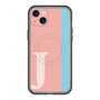 スリムプロテクションプレミアムケース with MagSafe［ オリジナル - initial color line - J pink ］