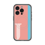スリムプロテクションプレミアムケース with MagSafe［ オリジナル - initial color line - J pink ］