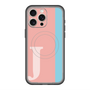 スリムプロテクションプレミアムケース with MagSafe［ オリジナル - initial color line - J pink ］