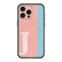スリムプロテクションプレミアムケース with MagSafe［ オリジナル - initial color line - J pink ］
