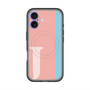 スリムプロテクションプレミアムケース with MagSafe［ オリジナル - initial color line - J pink ］