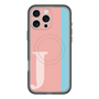 スリムプロテクションプレミアムケース with MagSafe［ オリジナル - initial color line - J pink ］