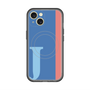スリムプロテクションプレミアムケース with MagSafe［ オリジナル - initial color line - J blue ］