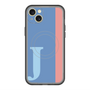 スリムプロテクションプレミアムケース with MagSafe［ オリジナル - initial color line - J blue ］