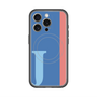 スリムプロテクションプレミアムケース with MagSafe［ オリジナル - initial color line - J blue ］