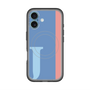 スリムプロテクションプレミアムケース with MagSafe［ オリジナル - initial color line - J blue ］
