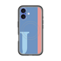 スリムプロテクションプレミアムケース with MagSafe［ オリジナル - initial color line - J blue ］