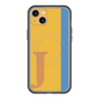スリムプロテクションプレミアムケース with MagSafe［ オリジナル - initial color line - J orange ］